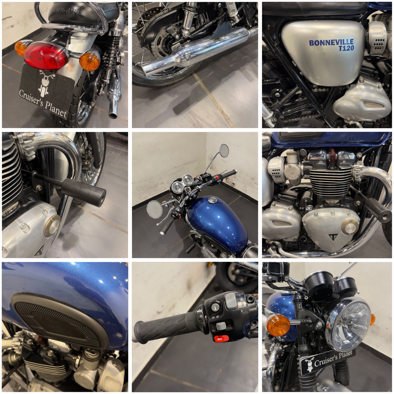 TRIUMPH BONNEVILLE T120 (BLUE)